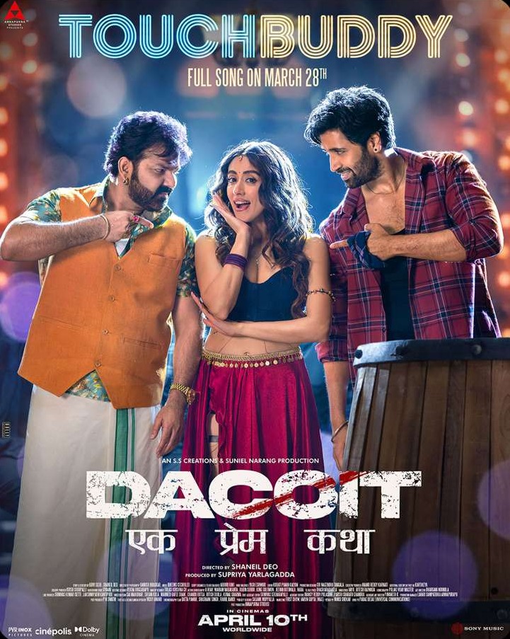 Touch Buddy song poster — colourful dance number with the cast