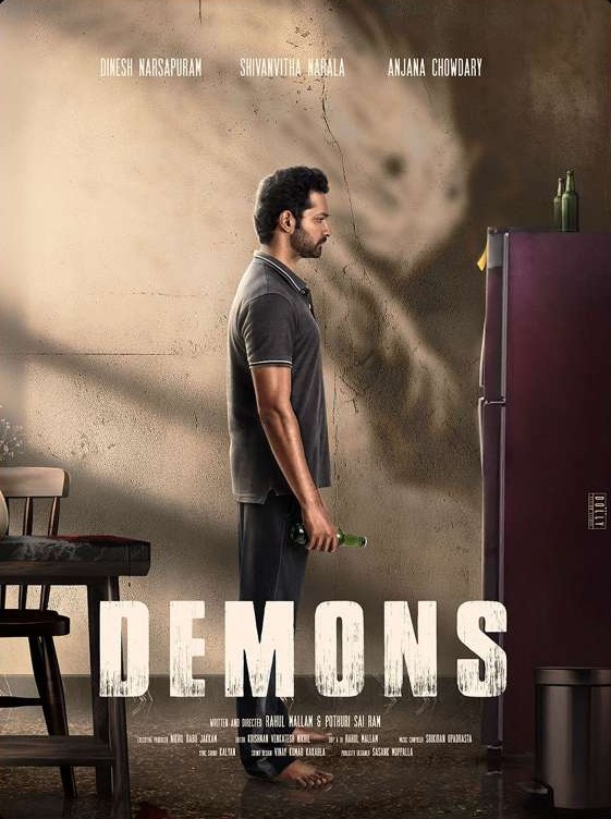 Demons poster — a man standing in a shadowed room
